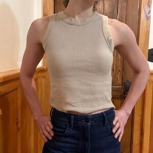 Cotton On Beige Ribbed Tank Top